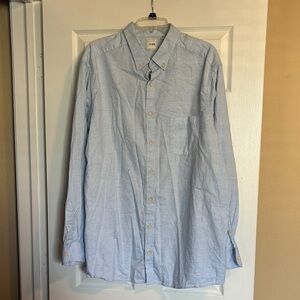 Rowm men’s blue long sleeve button down shirt size 2XT